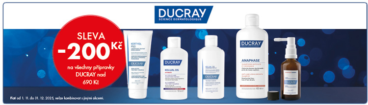 GigaLékárna.cz - Ducray sleva 200 Kč nad 690 Kč