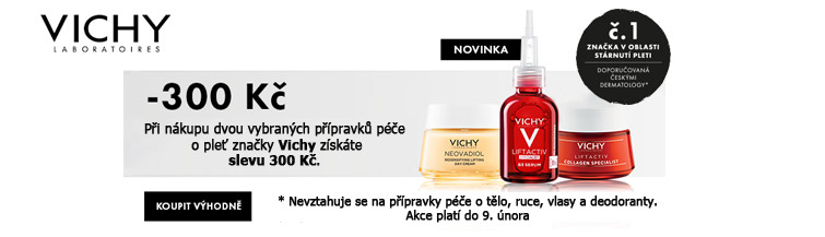 GigaLékárna.cz - VICHY sleva -300 Kč při nákupu 2 produků