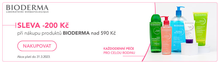GigaLékárna.cz - Akce Bioderma - 200Kč při nákupu nad 590 Kč