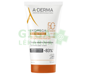A-DERMA Exomega CONTROL Sluneční Emolienční krém SPF50+ 150ml