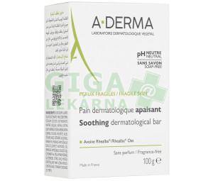 A-DERMA Zklidňující dermatologická kostka 100g