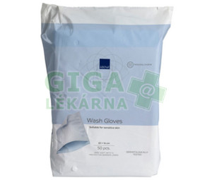 ABENA Mycí žínka Airlaid s ochrannou PE fólií 16x22cm jednorázová 50ks