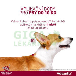 Fotka Advantix pro psy spot on dog 10-25kg 1x2,5ml Obrázek Advantix pro psy spot on dog 10-25kg 1x2,5ml