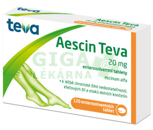 Aescin Teva 20mg tbl.ent.120
