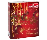 Akbar Christmas Sada černého a zeleného čaje 25x2g+25x1.5g