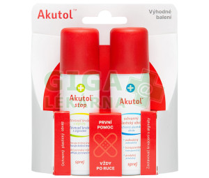 AKUTOL spray + Akutol STOP spray DUOPACK 2x60 ml