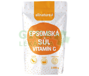 Allnature Epsomská sůl s vitamínem C 1000 g