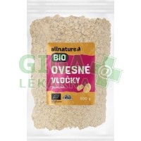Allnature Ovesné vločky jemné BIO 500g