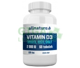 Obrázek Allnature Vitamin D3 2000IU 60 tobolek