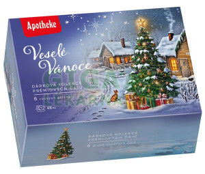 Apotheke Dárková kolekce prémiových čajů Veselé Vánoce 48 sáčků