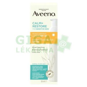 Fotka Aveeno Calm+Restore hydratační krém SPF50 50ml Obrázek Aveeno Calm+Restore hydratační krém SPF50 50ml