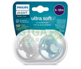 AVENT Šidítko Ultrasoft 6-18m chlapec obr.2ks