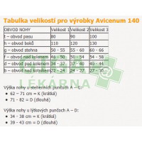 Obrázek Avicenum 140 punčochy 3K (L-NORMAL) černé