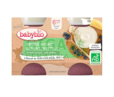 BABYBIO ovesné mléko-banán-borůvky 6m+ 2x130g