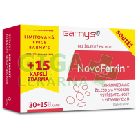 Barnys NovoFerrin cps.30+15 ZDARMA