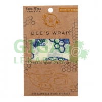 Bees Wrap Ubrousek voskovaný 17,5-33cm žlutomodrý 3ks