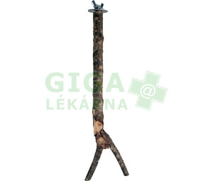 Bidýlko pták přírodní Y s vrutem 30cm Flamingo