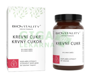 Biovitality Krevní cukr bylinná směs 30 tob.