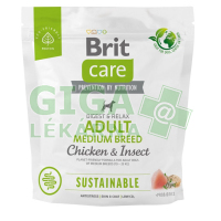 Brit Care Dog Sustainable Adult Medium Breed 1kg