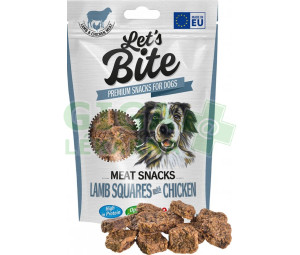Brit DOG Let’s Bite Meat Snacks Lamb Squares with Chicken 80 g