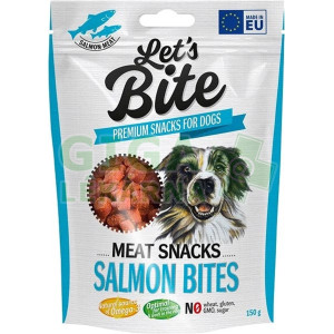 Brit DOG Let’s Bite Meat Snacks. Salmon Bites 150g