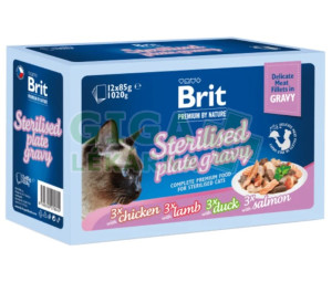 Brit Premium Cat D Fillets Gravy FamPlate Steril.1020g