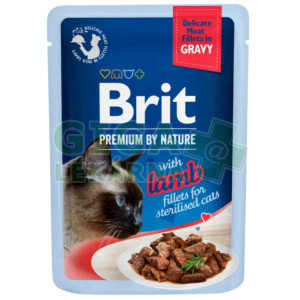 Brit Premium Cat D Fillets Gravy Lamb Sterilised 85g