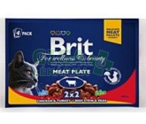 Brit Premium Cat kapsa Meat Plate 400g (4x100g)