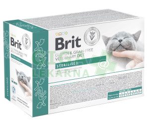 Brit Veterinary Care Cat Pouch fillets in Gravy Sterilised 12x85 g