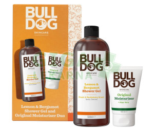 Bulldog Lemon&Bergamot Shower Gel 500ml Bulldog Original Moisturiser 100ml set