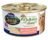 Butchers Cat Delic. Dinners losos krevety konz. 85g