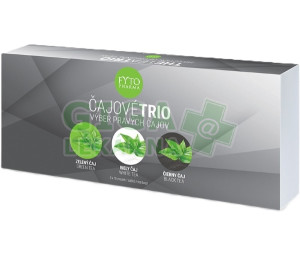 Čajové trio Výběr pravých čajů Dárkové balení 30x1.5g Fytopharma