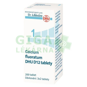 Fotka Calcium fluoratum DHU 200 tablet D12 (No.1) Obrázek Calcium fluoratum DHU 200 tablet D12 (No.1)