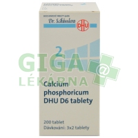 Fotka Calcium phosphoricum DHU 200 tablet D6 (No.2) Obrázek Calcium phosphoricum DHU 200 tablet D6 (No.2)