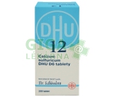 No.12 Calcium sulfuricum DHU D6 200tbl.