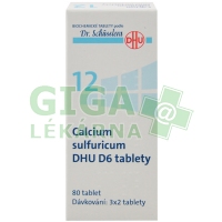 Calcium sulfuricum DHU 80 tablet D6 (No.12)