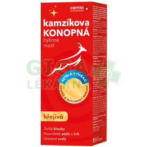 Cemio Kamzíkova konopná mast hřejivá 200ml dárek
