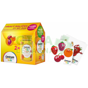 Obrázek Centrum Kids Gummies multifruit 2x60ks dárkové balení