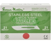 Čepelka skalpelová č.21 100ks ster.