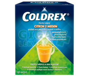 Coldrex Horký nápoj citron med 10 sáčků