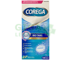 Corega Bio Antibakteriální tablety 136 ks