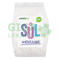 Country Life Sůl mořská jemná 1 kg