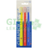 Fotka Curaprox CS 3960 Supersoft zubní kartáčky 3ks Obrázek Curaprox CS 3960 Supersoft zubní kartáčky 3ks