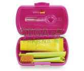 CURAPROX Travel set cestovní sada tmavě růžová