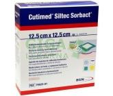 Cutimed Siltec Sorbact 12.5x12.5cm antimik.kr.10ks