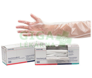 CVET Rukavice jednor. dlouhé supersoft fix.vel.S 100ks