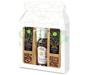 Dárková kazeta 2 syp.čaje+medovina 180ml Fytoph.