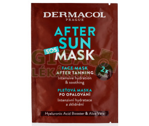 Dermacol AFTER SUN pleťová maska 2x8ml