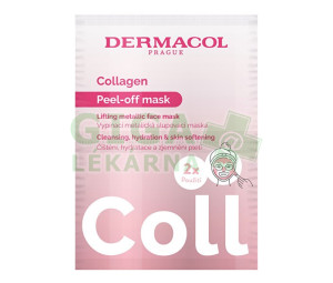 Dermacol Collagen vypínací metalická slupovací maska 2x7.5ml