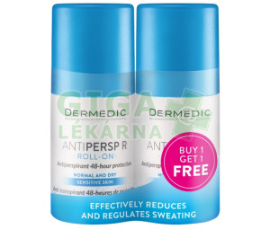 DERMEDIC Antiperspirant roll-on 48h duo pack 2x60g